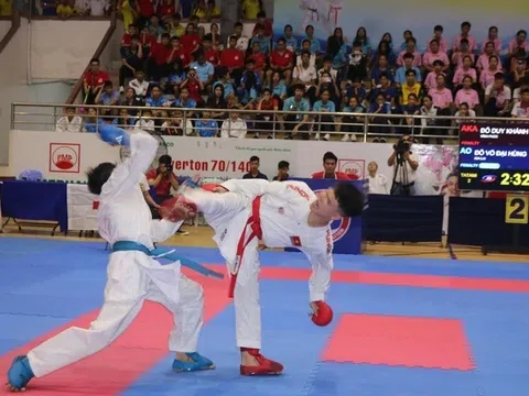 Gần 1.000 võ sỹ thi đấu giải vô địch Karate trẻ quốc gia 2024