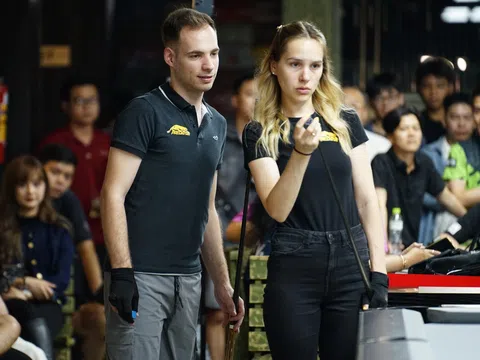 Vợ chồng siêu sao billiards lừng danh thế giới Filler đến Việt Nam