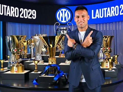 Lautaro Martinez kí hợp đồng mới có thời hạn 5 năm với Inter Milan