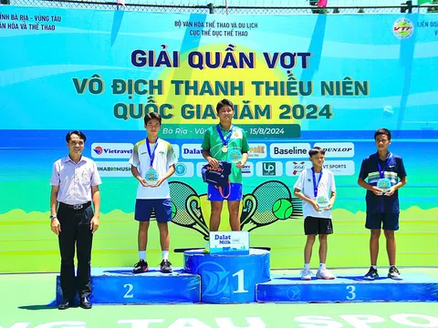 TP.HCM dẫn đầu toàn đoàn tại Giải Quần vợt vô địch Thanh thiếu niên quốc gia 2024