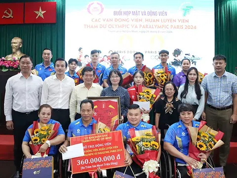 Lãnh đạo thành phố Hồ Chí Minh gặp mặt các vận động viên dự Olympic và Paralympic 2024