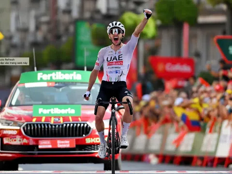 Adam Yates đi solo 58km thắng chặng 9 Vuelta a Espana 2024