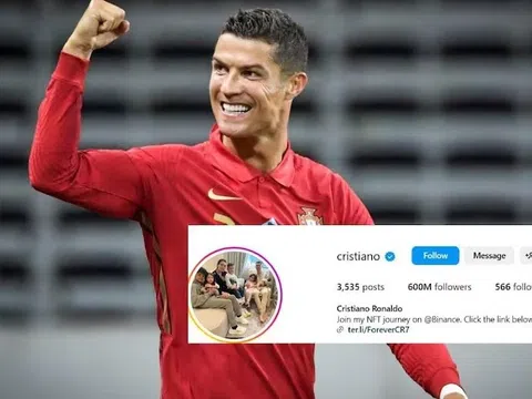 Ronaldo đứng đầu "2024 Instagram Rich List"