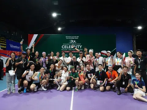 Sôi động giải Pickleball Celebrity Championship 2024