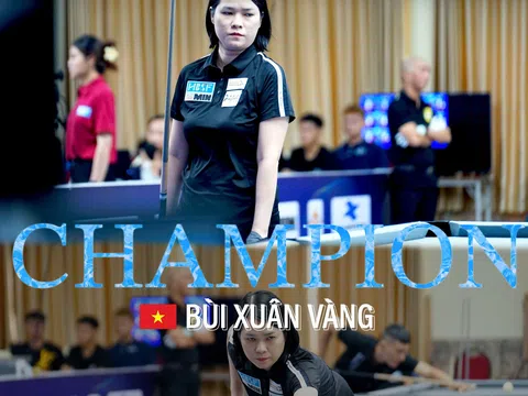 Bùi Xuân Vàng giành chức vô địch giải Billiards Pool 9 bi nữ HBSF Tour 3 năm 2024