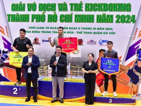 Quận Phú Nhuận nhất toàn đoàn tại giải vô địch và trẻ Kickboxing TP.HCM