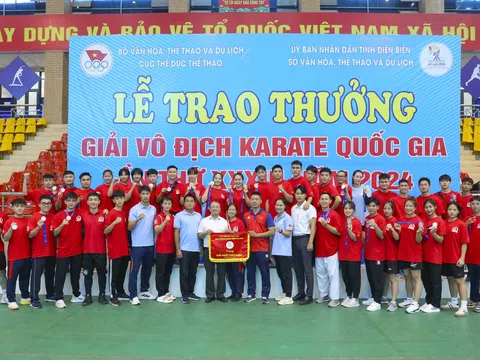 Giải vô địch Karate quốc gia 2024: Hà Nội xếp thứ nhất toàn đoàn