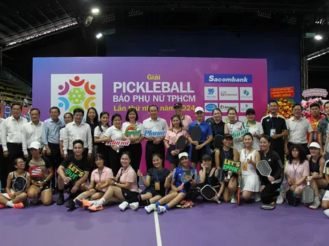 Khởi tranh giải Pickleball Báo Phụ nữ TP.HCM lần thứ nhất năm 2024