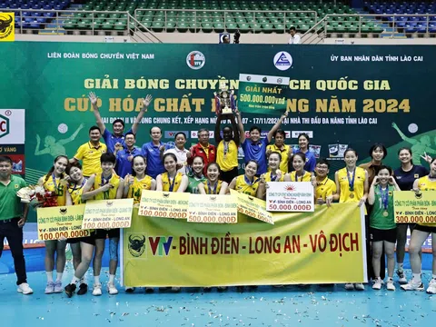 Giải Bóng chuyền vô địch quốc gia 2024: VTV Bình Điền Long An lần thứ 5 đăng quang