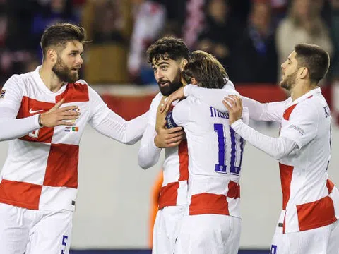 Croatia vỡ òa cảm xúc với tấm vé vào Tứ kết UEFA Nations League