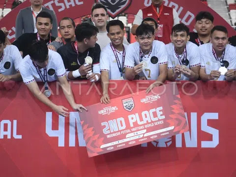 Đội tuyển futsal Indonesia giành ngôi á quân tại giải Tứ hùng trên sân nhà