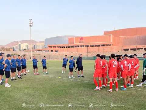 U17 Việt Nam có buổi tập đầu tiên tại Oman