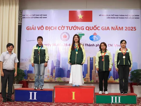 TP.HCM nhất toàn đoàn giải vô địch cờ Tướng Quốc gia 2025