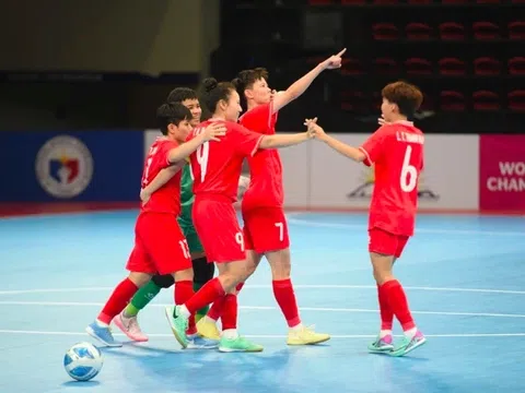 Đội tuyển futsal nữ Việt Nam khởi đầu mục tiêu World Cup