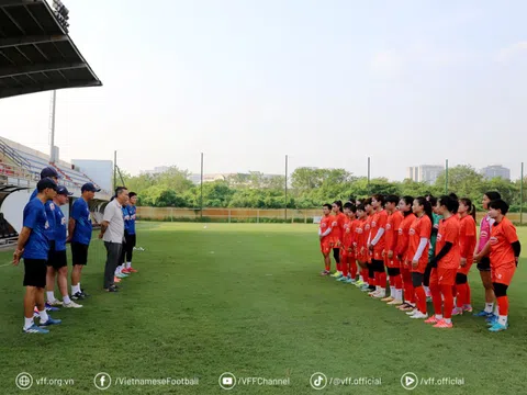 Chủ tịch VFF gặp gỡ, động viên đội tuyển nữ Việt Nam trước loạt nhiệm vụ quan trọng