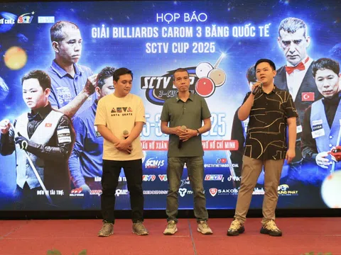 Dàn sao Billiards thế giới hội tụ tại giải SCTV Cup 2025 với tổng thưởng gần 1 tỉ đồng