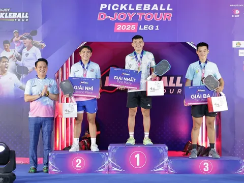 Giải Pickleball D-Joy Tour 2025 - Chặng 1: Hơn 626 trận đấu đỉnh cao khép lại thành công rực rỡ