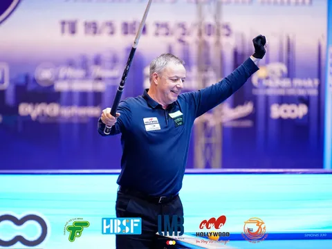 Dick Jaspers đăng quang thuyết phục tại World Cup Billiards TP.HCM 2025