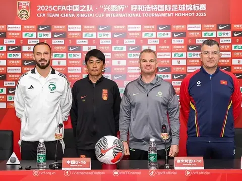U16 Việt Nam sẵn sàng đối đầu Australia tại giải Bóng đá U16 Quốc tế CFA Team China 2025