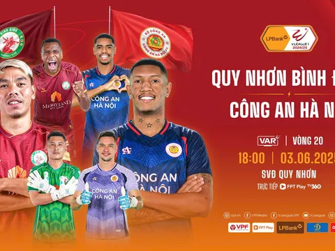 Đấu bù vòng 20 V.League 2024-2025: Cuộc chiến sinh tử trên sân Quy Nhơn