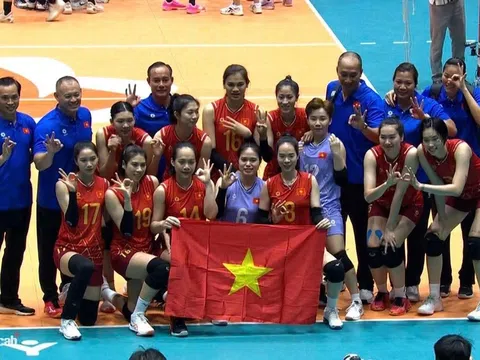 Nguyễn Thị Bích Tuyền tỏa sáng, tuyển nữ Việt Nam lần thứ ba liên tiếp vô địch AVC Nations Cup