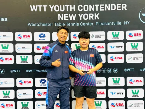 Hồ Trần Đức Hiếu xuất sắc vượt qua 2 hạt giống hàng đầu tại Giải WTT Youth Contender New York 2025