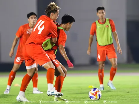 Đội tuyển U23 Việt Nam tiếp tục rèn giũa lối chơi, chuẩn bị cho trận ra quân gặp U23 Lào