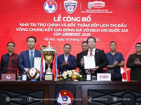 Acecook Việt Nam tiếp tục đồng hành cùng Vòng chung kết Giải Bóng đá vô địch U15 quốc gia 2025