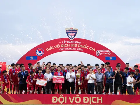 PVF bảo vệ thành công ngôi vương tại Giải U15 Quốc gia - Cúp Acecook 2025