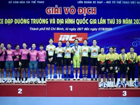 Đội nữ An Giang lập kỳ tích tuyệt đối tại Giải Xe đạp đường trường toàn quốc 2025