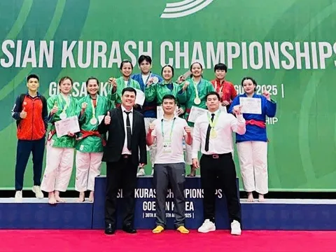 Kurash Việt Nam đoạt Á quân giải vô địch châu Á 2025