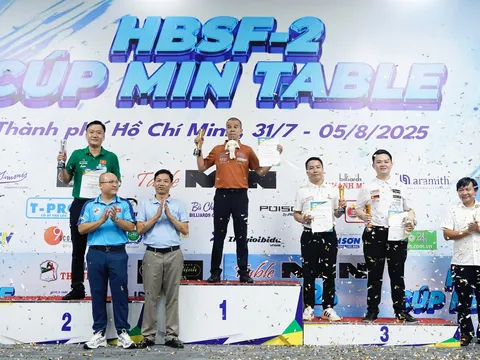 Trần Quyết Chiến lên ngôi vô địch HBSF Tour 2 - Cúp MIN Table 2025