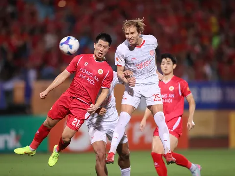V.League 2025-2026: Công an Hà Nội và Thể Công Viettel hòa kịch tính trên sân Hàng Đẫy