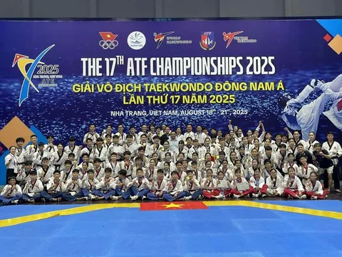 Taekwondo Việt Nam tạm dẫn đầu Bảng tổng sắp tại Giải vô địch trẻ và vô địch Đông Nam Á 2025