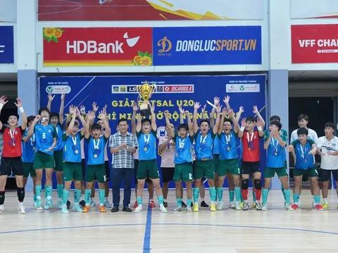 Ngược dòng kịch tính, U20 Thái Sơn Nam TP.HCM vô địch Giải futsal U20 TP.HCM mở rộng 2025