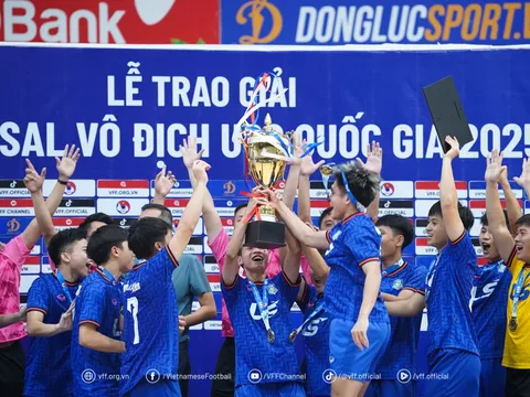 U20 Thái Sơn Bắc bảo vệ thành công ngôi vương Futsal quốc gia