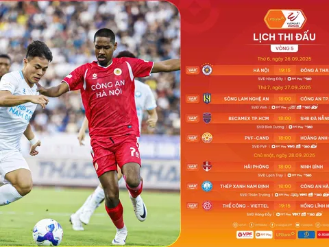 Trước vòng 5 V.League 2025-2026: Ninh Bình FC và làn gió mới của giải đấu