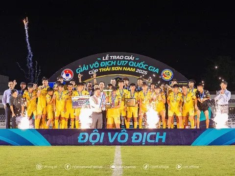 Hà Nội bảo vệ thành công ngôi vương Giải Bóng đá vô địch U17 quốc gia 2025