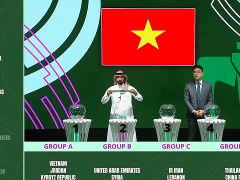 Việt Nam gặp chủ nhà Saudi Arabia và Jordan ở bảng đấu khó khăn
