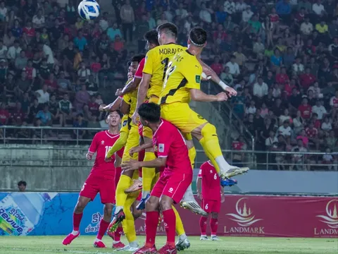 Vòng loại ASIAN Cup 2027: Malaysia thắng Lào, giữ vững ngôi đầu bảng F