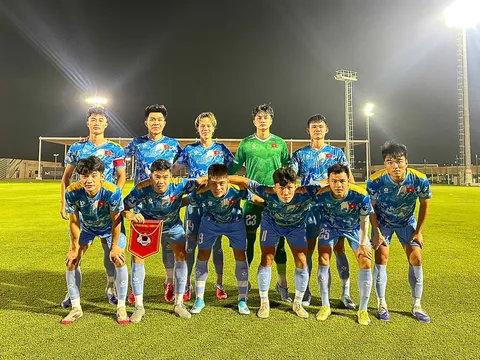 Đội tuyển U23 Việt Nam thể hiện tinh thần ấn tượng trong trận giao hữu tại UAE