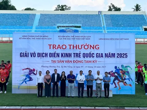 Giải vô địch Điền kinh trẻ Quốc gia 2025 khai mạc tại Tam Kỳ