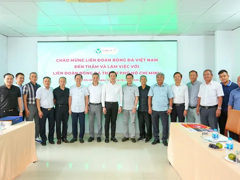 Liên đoàn Bóng đá Việt Nam thăm và làm việc với Liên đoàn Bóng đá thành phố Hồ Chí Minh