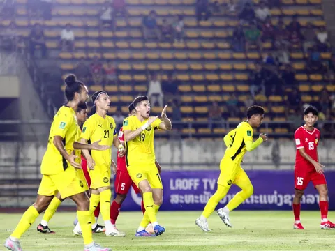 Malaysia thắng đậm Lào, củng cố ngôi đầu bảng F Vòng loại ASIAN Cup 2027