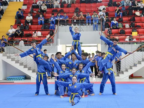 Thi võ nhạc tại Giải vô địch Vovinam Sinh viên toàn quốc 2025