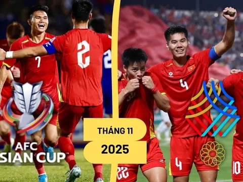 Đội tuyển Việt Nam và U22 Việt Nam hội quân trong tháng 11 chuẩn bị cho các nhiệm vụ quốc tế