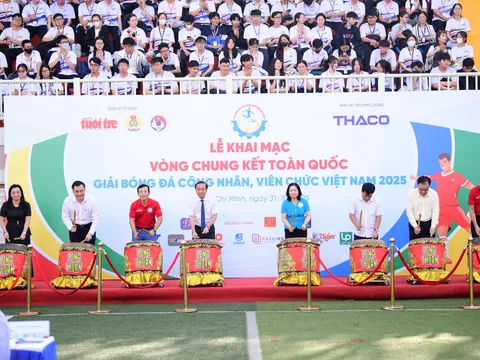 Sôi động khai mạc Vòng chung kết Giải Bóng đá Công nhân, Viên chức Việt Nam 2025