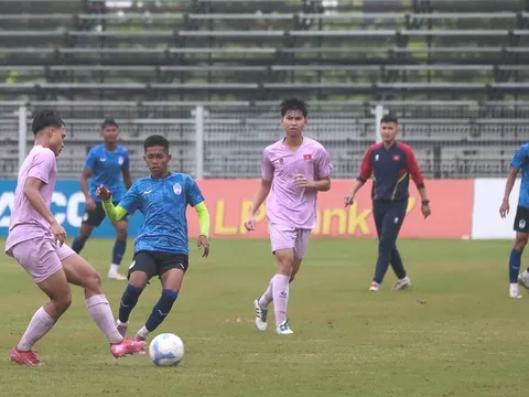 U17 Việt Nam thắng đậm U17 Campuchia trong trận đấu tập quốc tế đầu tiên