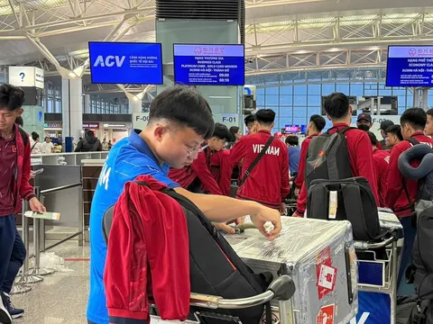 Đội tuyển U22 Việt Nam lên đường sang Trung Quốc dự Panda Cup 2025