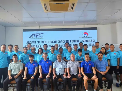 Khai giảng giai đoạn 2 khóa học Huấn luyện viên chứng chỉ ‘B’ AFC/VFF